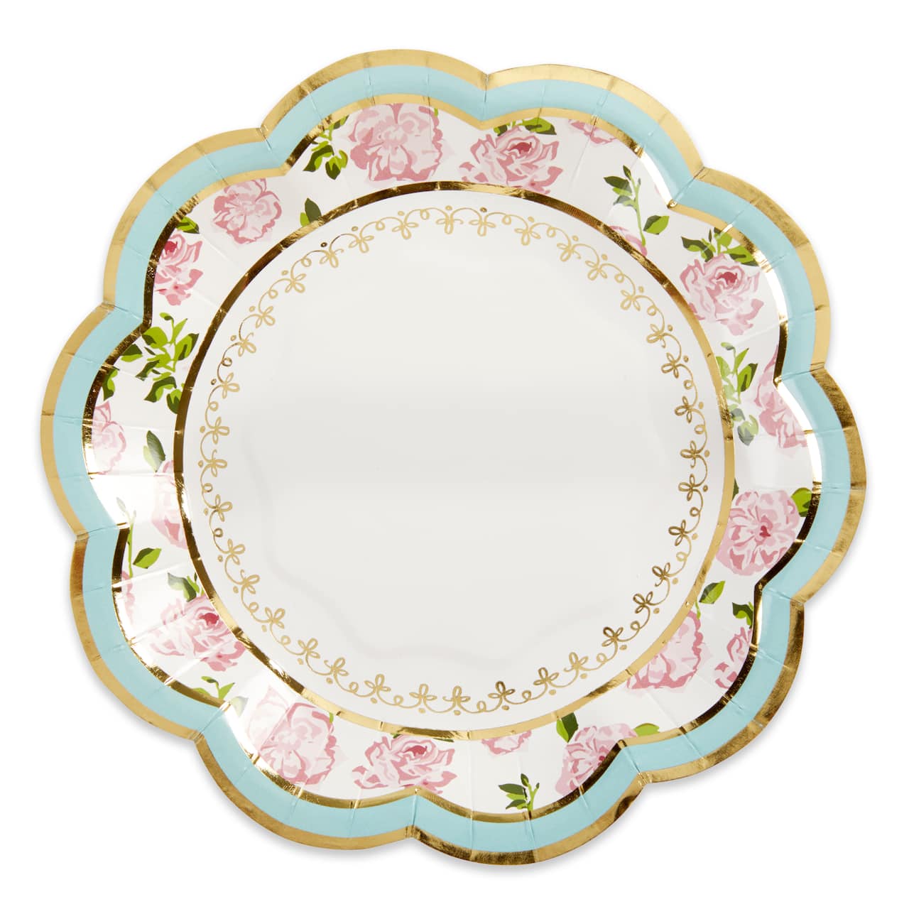 Kate Aspen® 7" Blue Tea Time Whimsy Paper Plates, 32ct.
